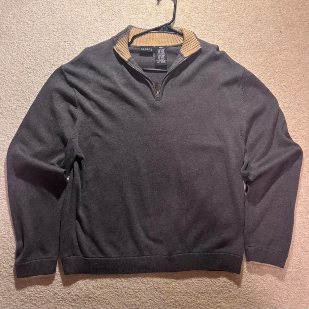 Gray Quarter Zip